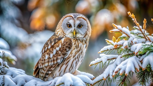 A stunning collection of high-quality images showcasing various owl species, including barn owls, tawny owls, great grey owls, and snowy owls in their natural habitats. photo