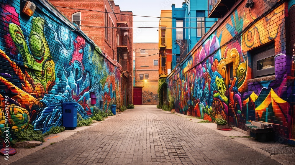 Fototapeta premium mural wall with art
