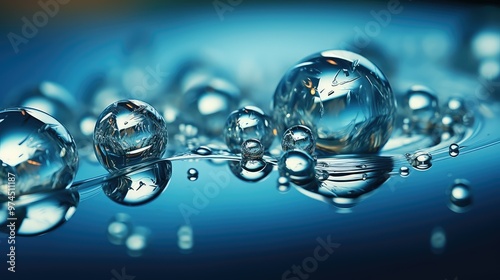 reflective water drops overlay