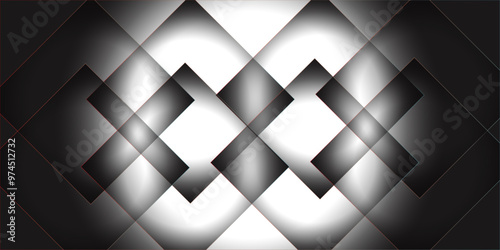 abstract, seamless, modern, white, and, black, color, technology, concept, geometric, line, vector, background, A, black, and, white, image, with, a, lot, of, lines, and, shapes, black, background, ve