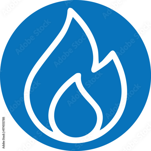 Fire icon. Flame icon vector