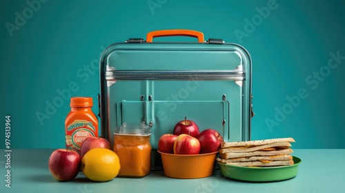 soup bagged school lunch photo