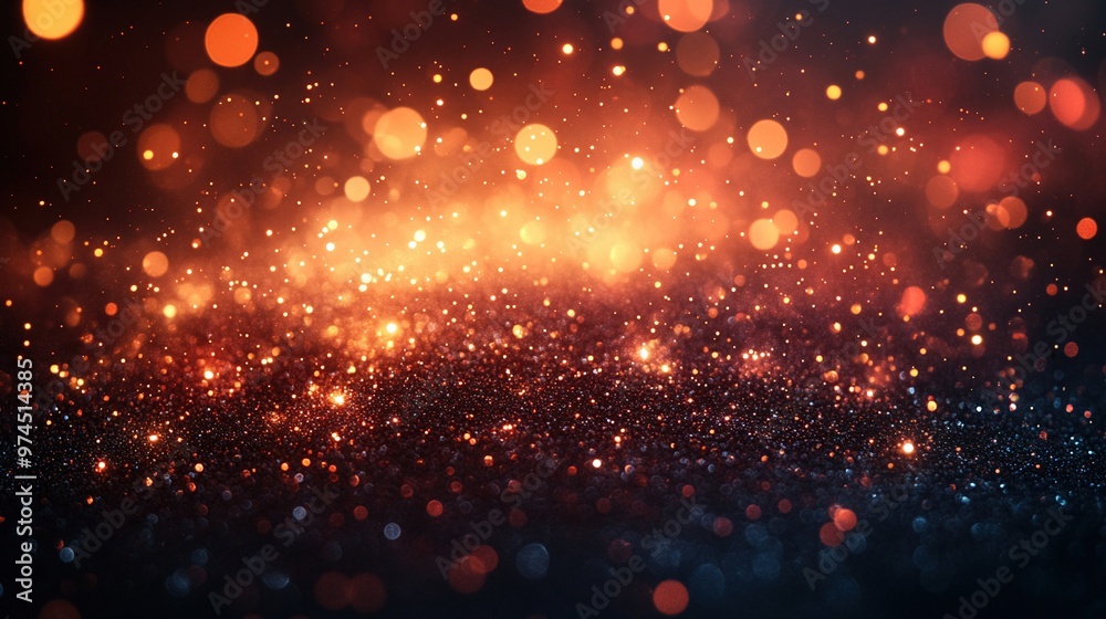 Sparkling bokeh lights on dark background Sparkling bokeh lights on dark background