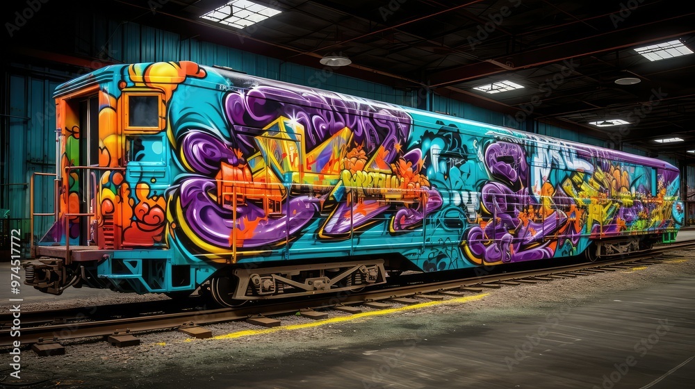 Fototapeta premium design rail car metal