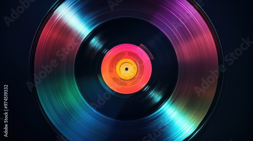 center vinyl record texture