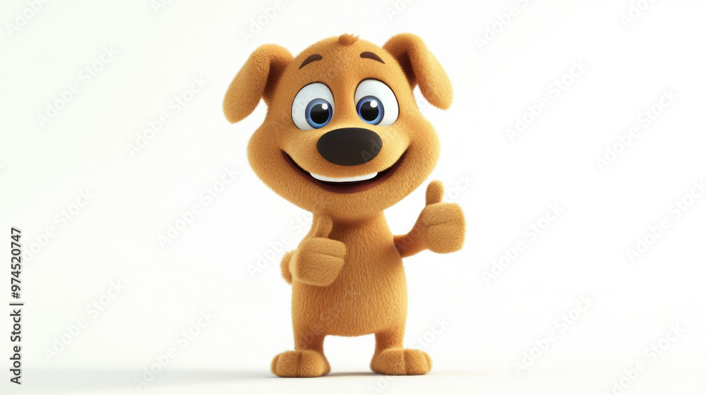Happy Dog Thumbs Up.