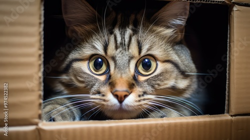 shoe trapped in a box photo