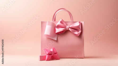 beauty shopping bag pink