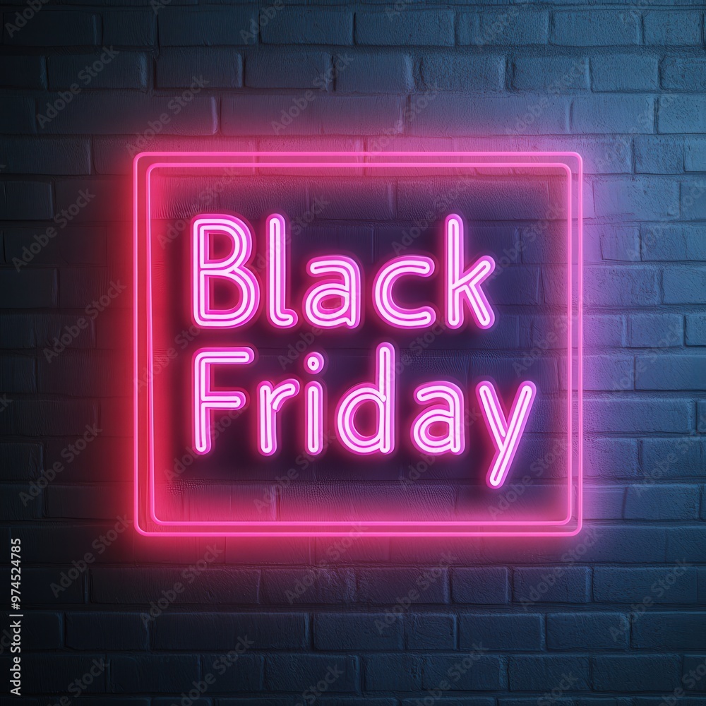 Minimal concept of Black Friday, Large discount sign with “Black Friday†text, neon style, glowing effect, isolated on white background, Copy space for text, no logo, no brand, no trademark Minimal concept of Black Friday, Large discount sign with “Black Friday†text, neon style, glowing effect, isolated on white background, Copy space for text, no logo, no brand, no trademark
