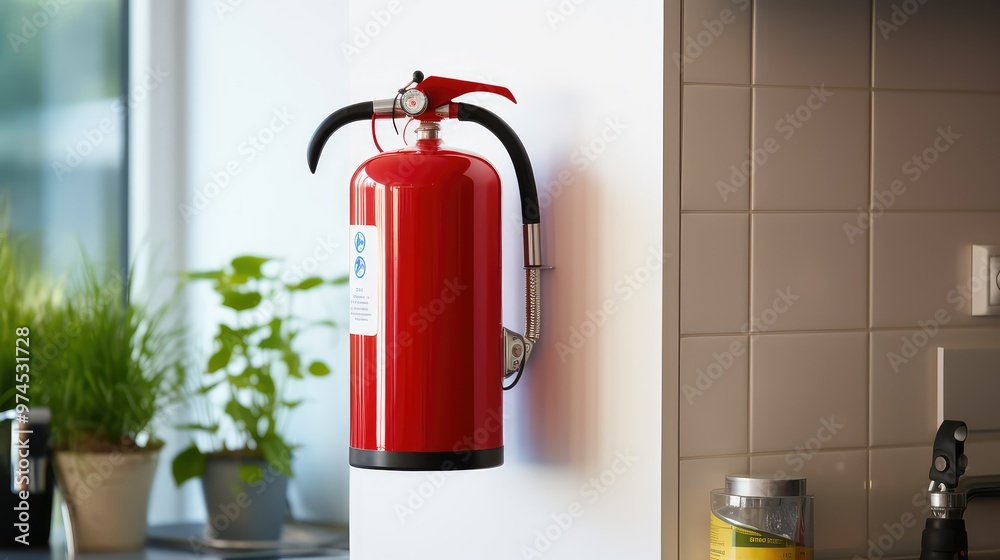red fire extinguisher kitchen red fire extinguisher kitchen