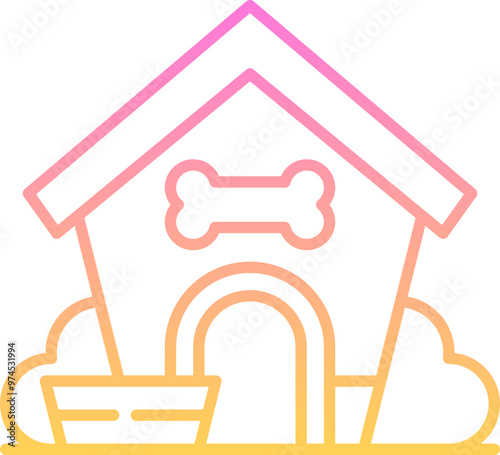 Dog house icon