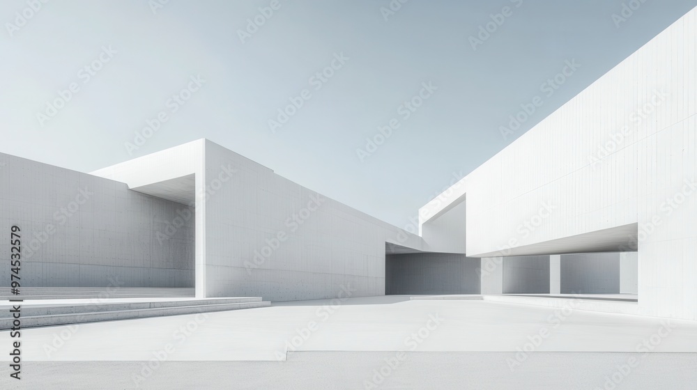 A minimalist architectural space featuring clean lines and a serene atmosphere. A minimalist architectural space featuring clean lines and a serene atmosphere.