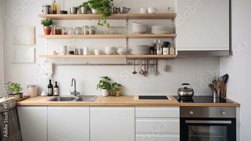 microwave furniture kitchen