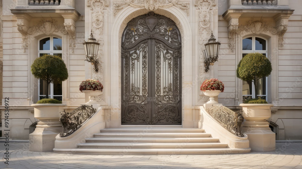 iron front door step
