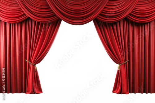 red curtain theater background