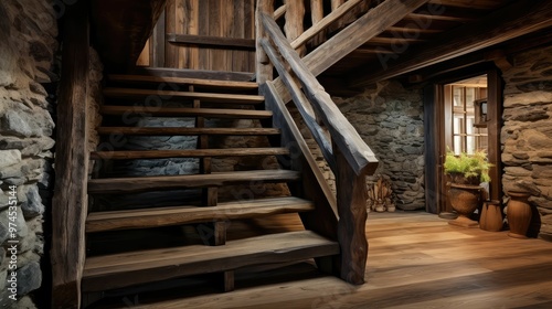 farm stairs in house photo