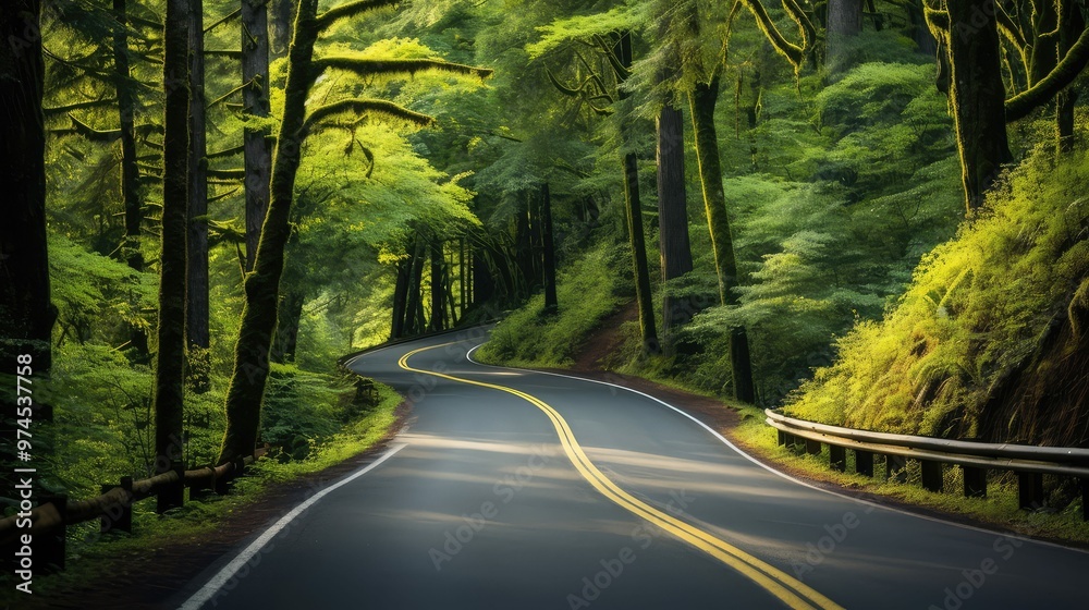 Obraz premium twists winding road