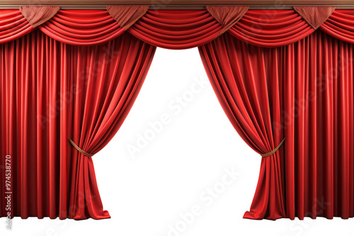 red curtain theater background