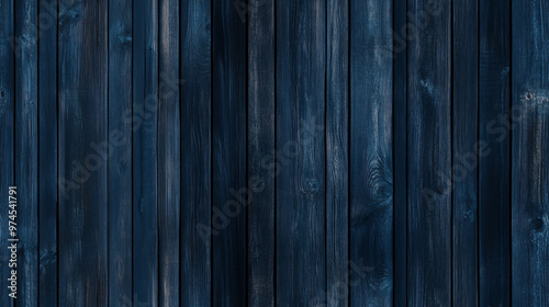 Wooden seamless pattern painted dark blue. Design template of old wood for texture, backgrounds and backdrops