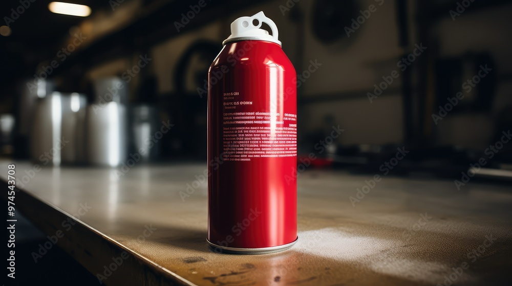 up red spray paint can up red spray paint can
