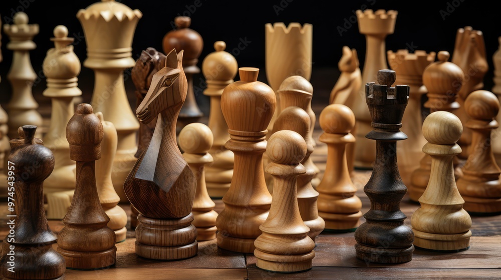 strategy chess wood