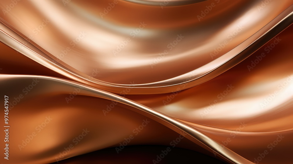 Obraz premium polished bronze metal texture