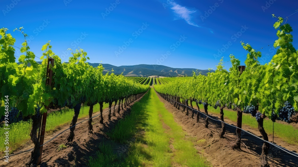 Fototapeta premium vineyard usa wine