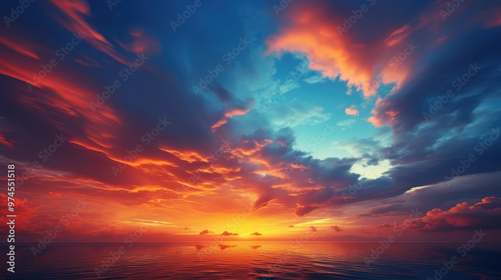 Fototapeta premium blend orange blue background