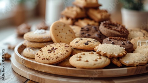 Minimalist Background: Tasty Vector Design of Cookies, Cakes, and Coffee for International Chocolate Day 