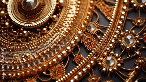 Wallpaper Mural jewelry gold indian pattern Torontodigital.ca