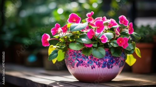 bloom plant in a pot photo