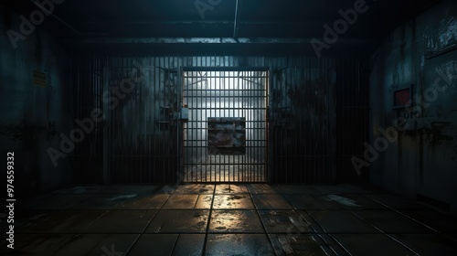 confinement jail cell door