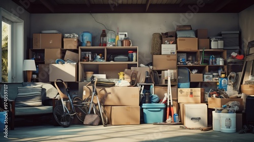 garage clutter house