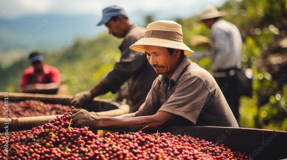 Obraz premium handpicked honduras coffee