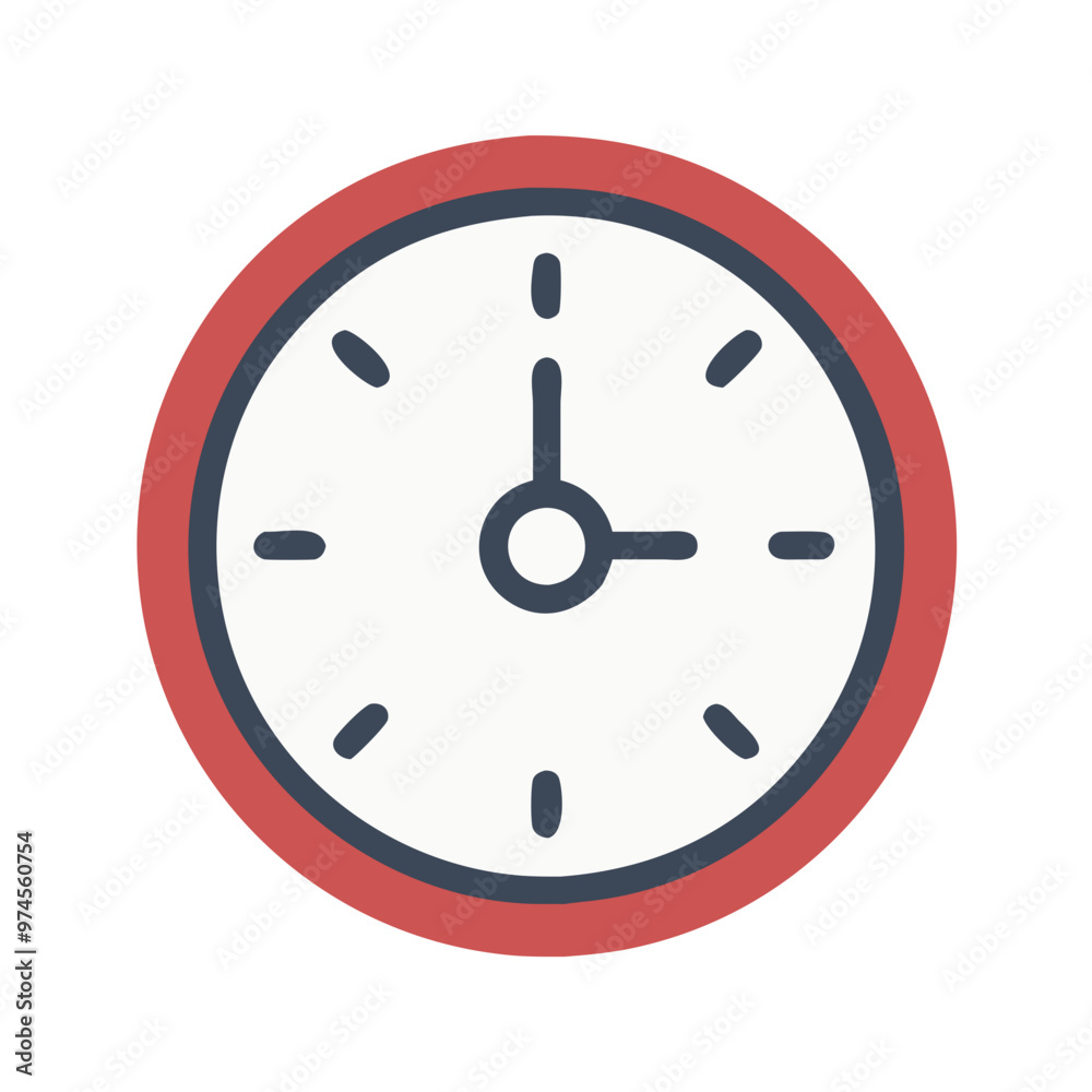 Black Wall Clock Icon Black Wall Clock Icon