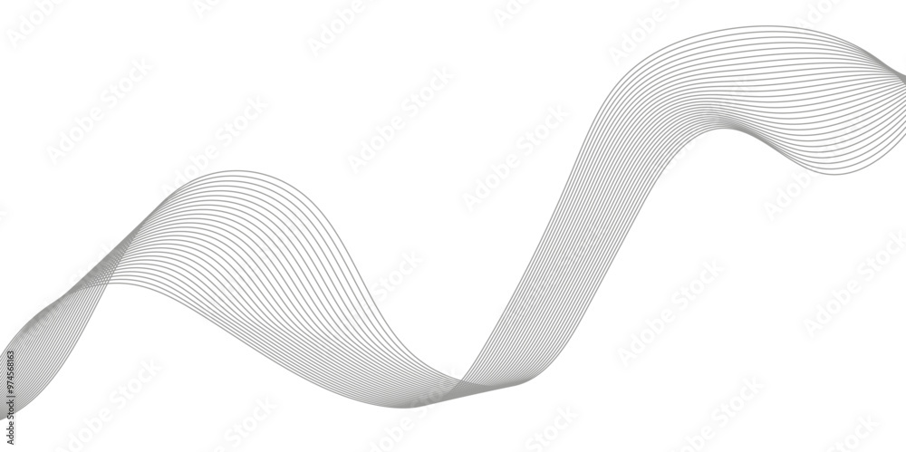 Abstract dynamic black color lines, waves. Modern white flowing wave lines and glowing moving, Shiny moving lines design with geometric shape, frequency of sound wave line.
Abstract dynamic black color lines, waves. Modern white flowing wave lines and glowing moving, Shiny moving lines design with geometric shape, frequency of sound wave line.