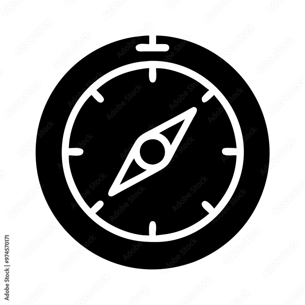 Vector icon of a compass symbol on a black background with copy space
Vector icon of a compass symbol on a black background with copy space
