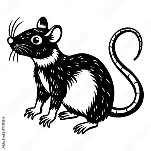 Line art, Silhouettes vector and line cut hand draw illustration black and white background
