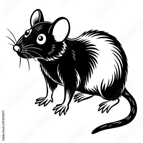 Line art Silhouettes vector and line cut hand draw illustration black and white background