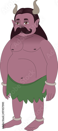 Indian Monster character for moral story
