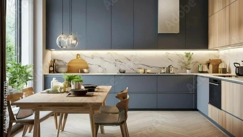 modern kitchen interior