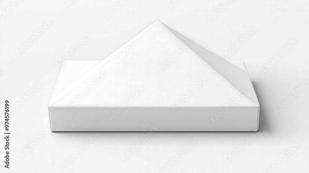 White Pyramid Box Mockup Packaging Design Template White Pyramid Box Mockup Packaging Design Template