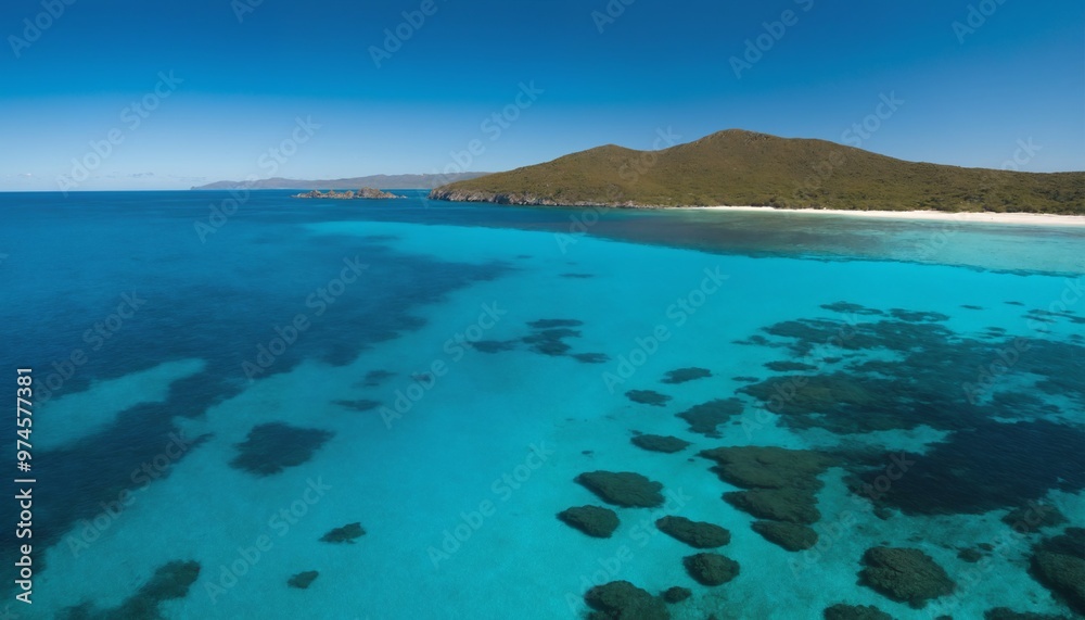 turquoise coastline landscape with clear blue water turquoise coastline landscape with clear blue water