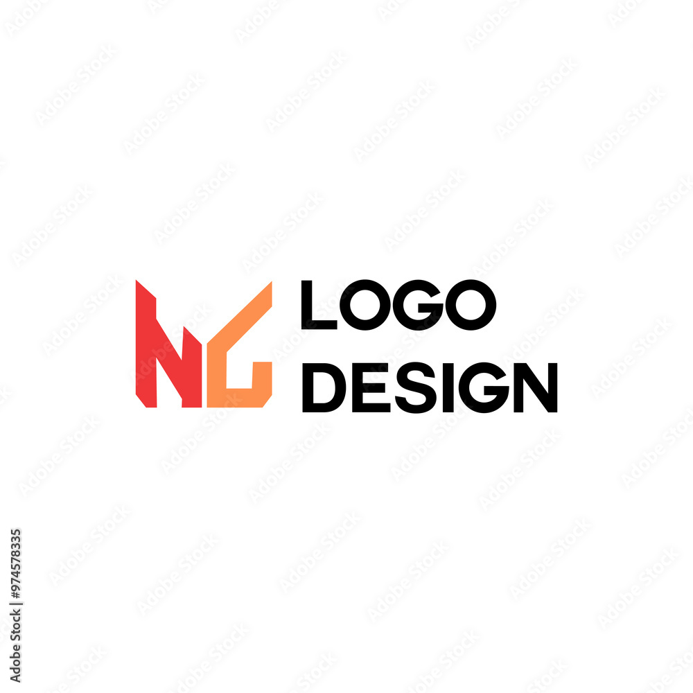 Letter NG logo icon design template elements Letter NG logo icon design template elements