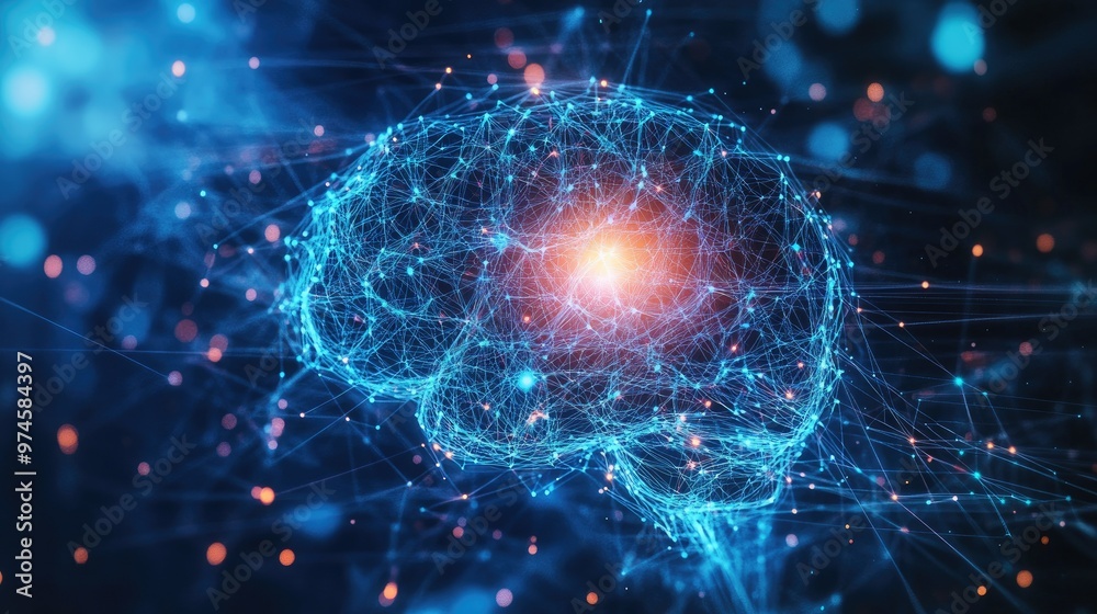 Digital brain with bright, interconnected nodes, symbolizing the emergence of innovative new ideas in the tech world. Digital brain with bright, interconnected nodes, symbolizing the emergence of innovative new ideas in the tech world.