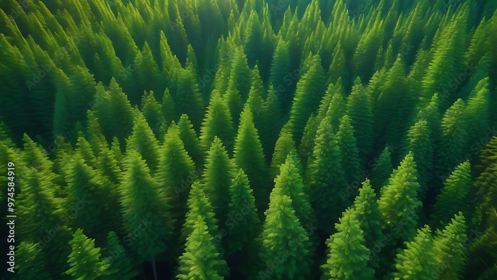 big forest in the morning big forest in the morning