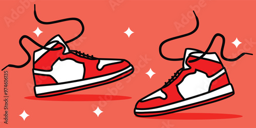 Illustration of  sneakers