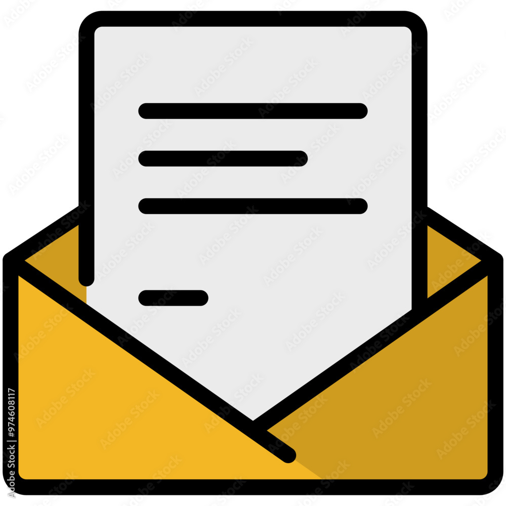 mailbox filled line icon