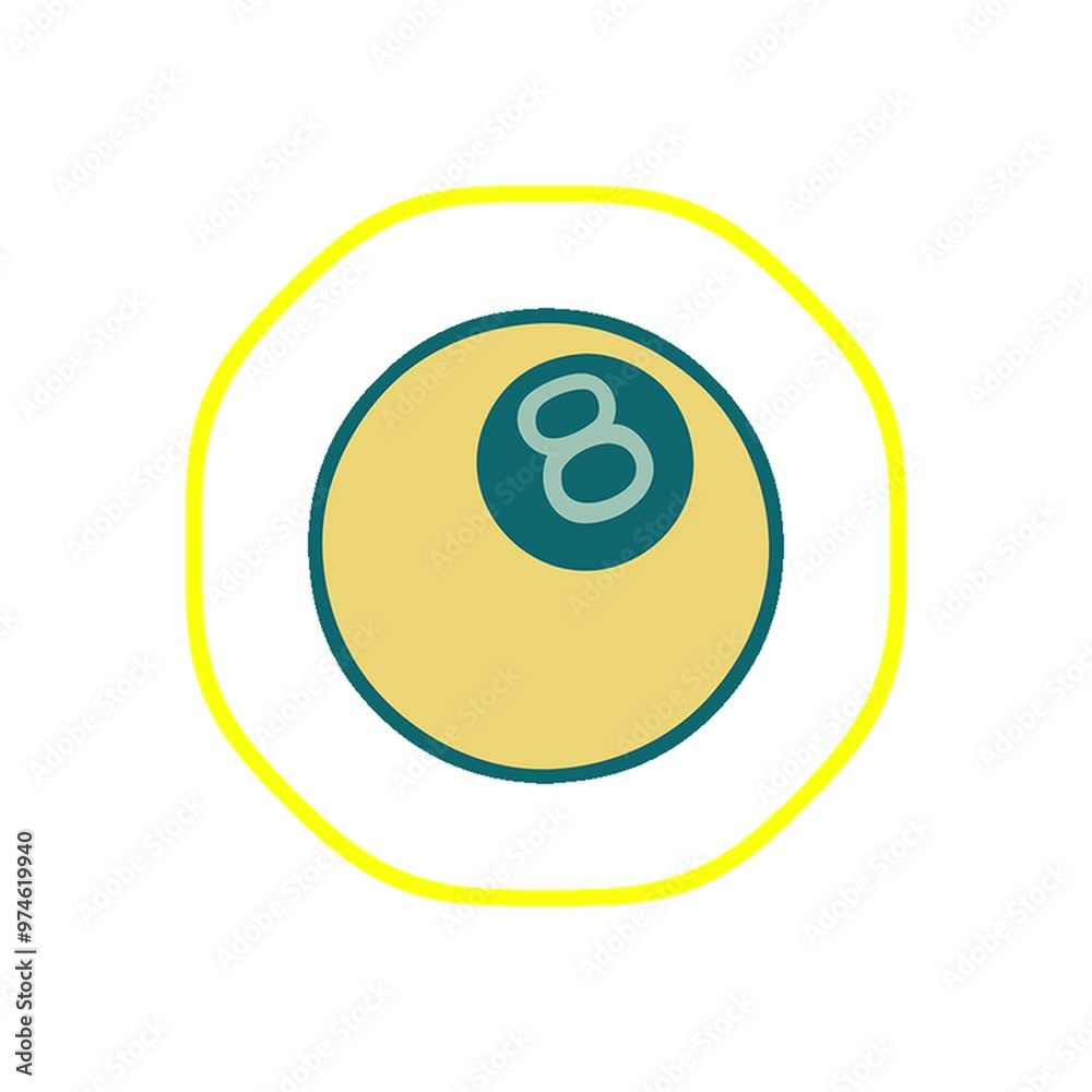 iconic tattoo style image of 8 ball iconic tattoo style image of 8 ball