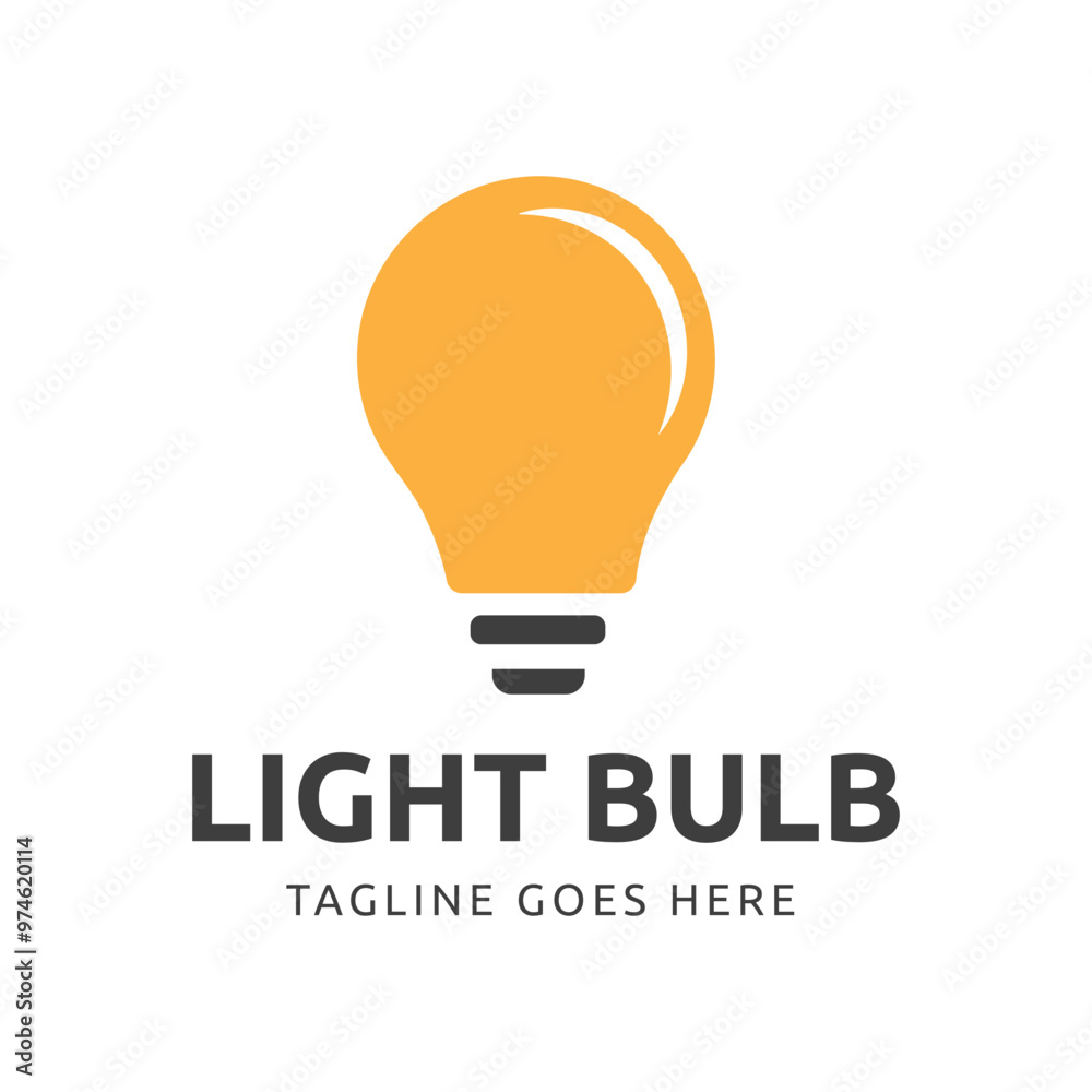Flat Bulb Icon for Business and Creative Innovation ideas vector illustration Flat Bulb Icon for Business and Creative Innovation ideas vector illustration